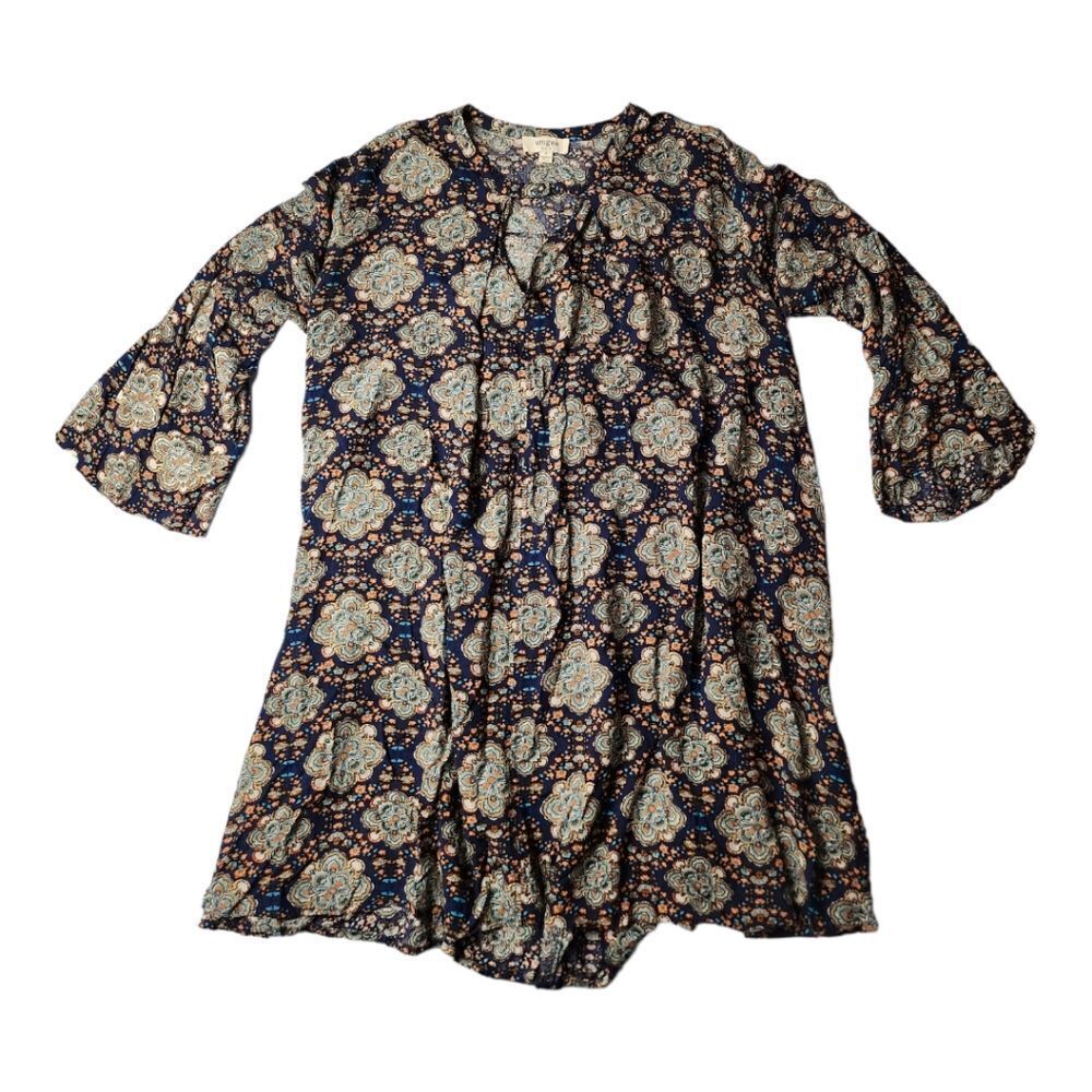 NWOT Umgee Babydoll Top Tunic‎ Blouse Size Small Oversized Boho Casual Floral